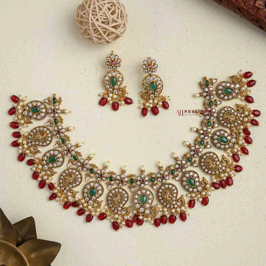Mango Kemp Necklace - Green With Ruby
