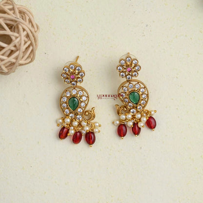 Mango Kemp Necklace - Green With Ruby