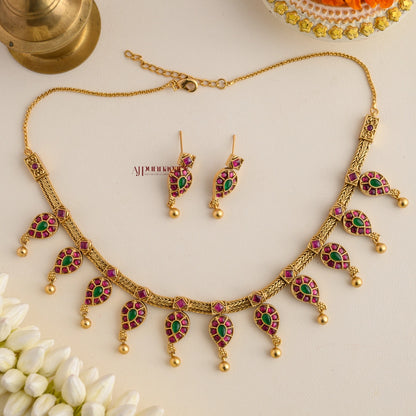 Elegant Mango Kemp Necklace - Multi