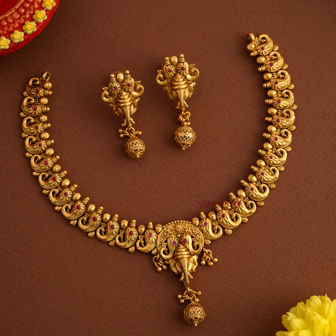 Ganesha Antique Bridal Necklace