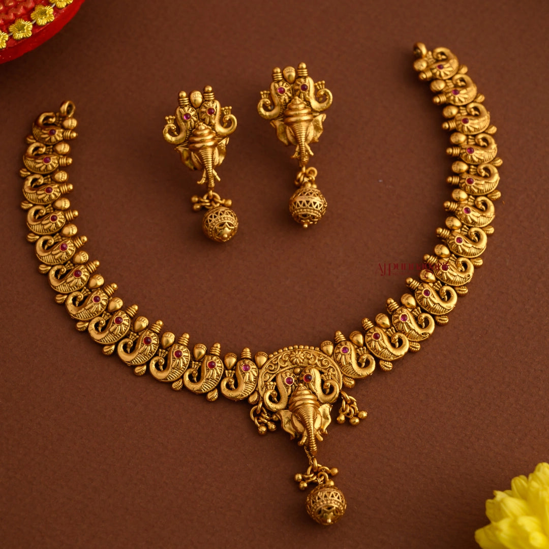 Ganesha Antique Bridal Necklace