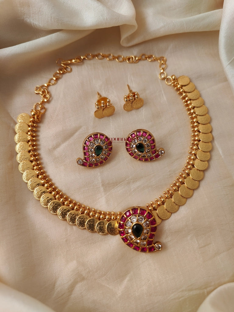 Mango 2 in 1 Lakshmi Coin Necklace