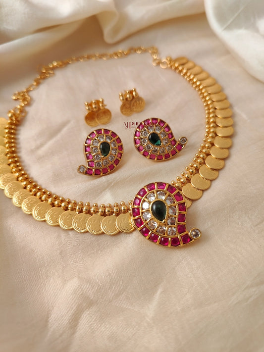 Mango 2 in 1 Lakshmi Coin Necklace