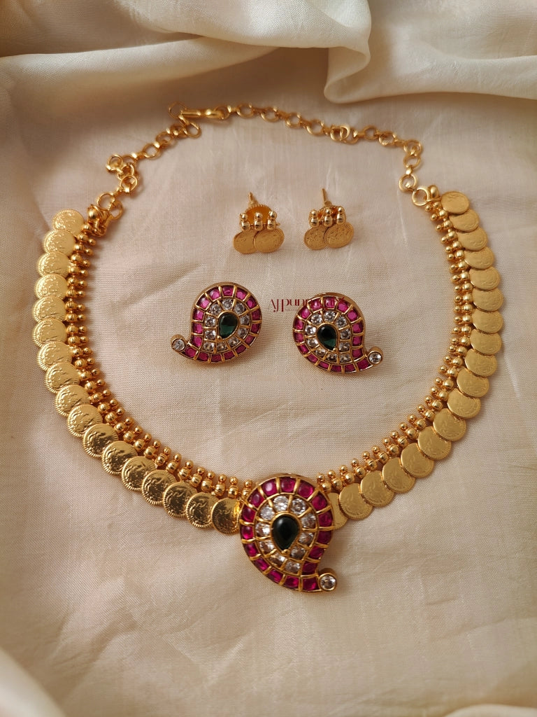Mango 2 in 1 Lakshmi Coin Necklace