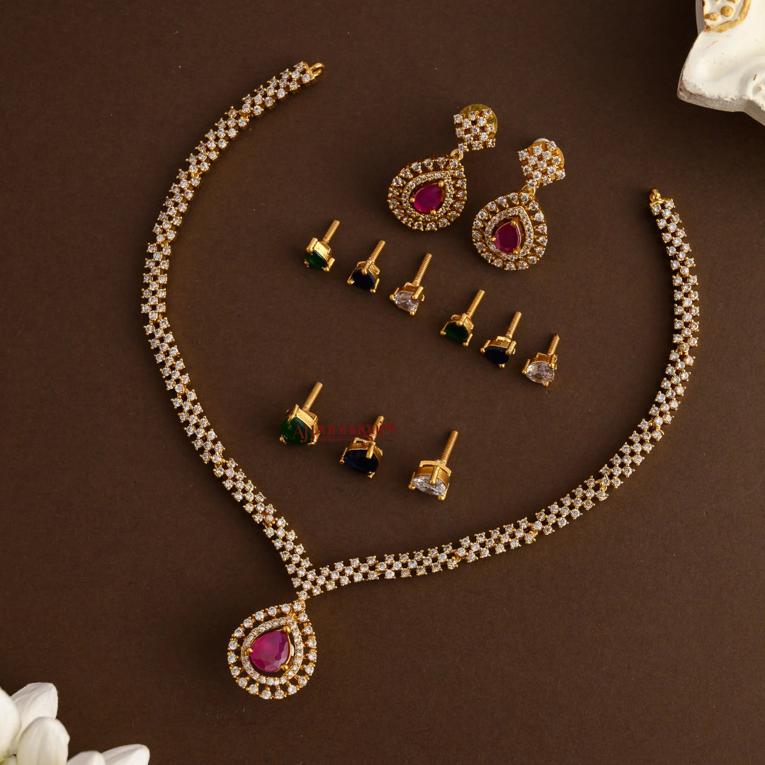 Sparkling AD Interchangeable Necklace
