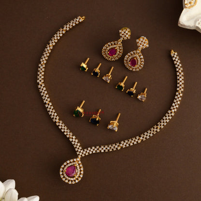 Sparkling AD Interchangeable Necklace
