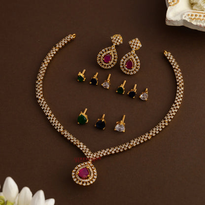 Sparkling AD Interchangeable Necklace
