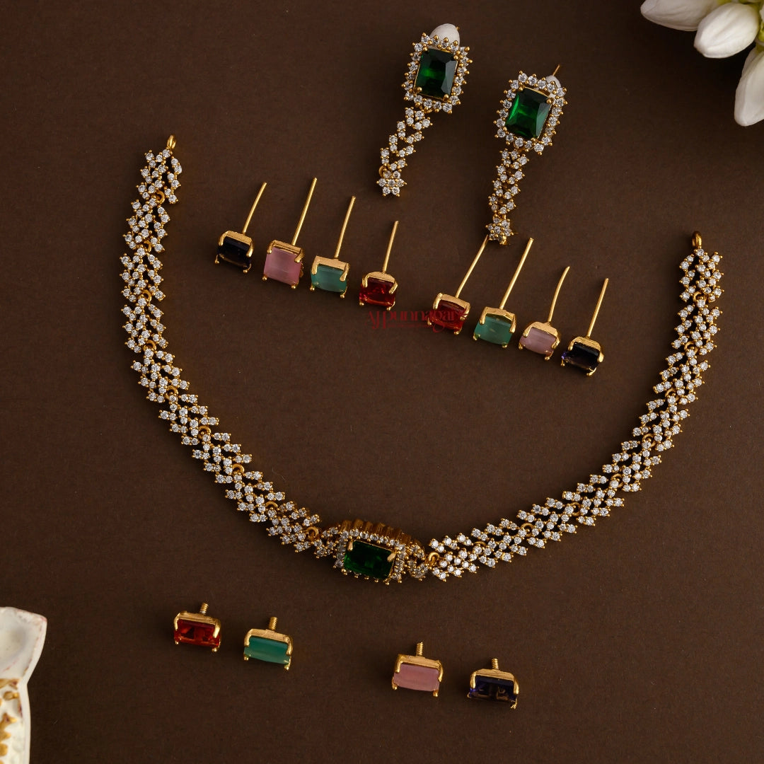 Dazzling Interchangeable Matt Necklace