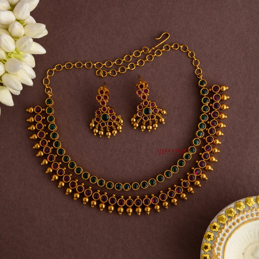 Double Layered Kemp Matt Necklace