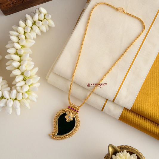 Kerala Style Green Mango Palakka Pendant Chain