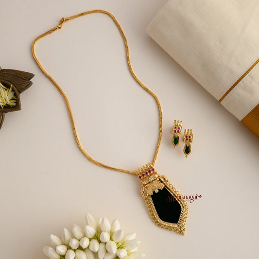 Kerala Style Green Mango Nagapadam Pendant Chain
