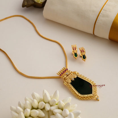 Kerala Style Green Mango Nagapadam Pendant Chain