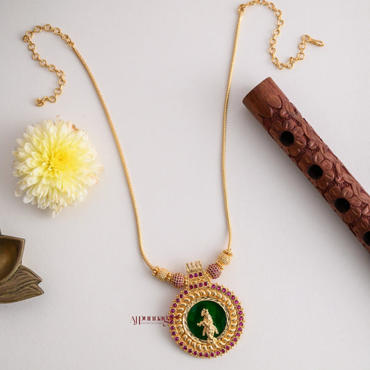 Krishna Round Palakka Necklace
