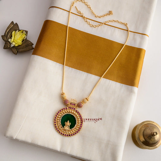 Lakshmi Round Palakka Necklace