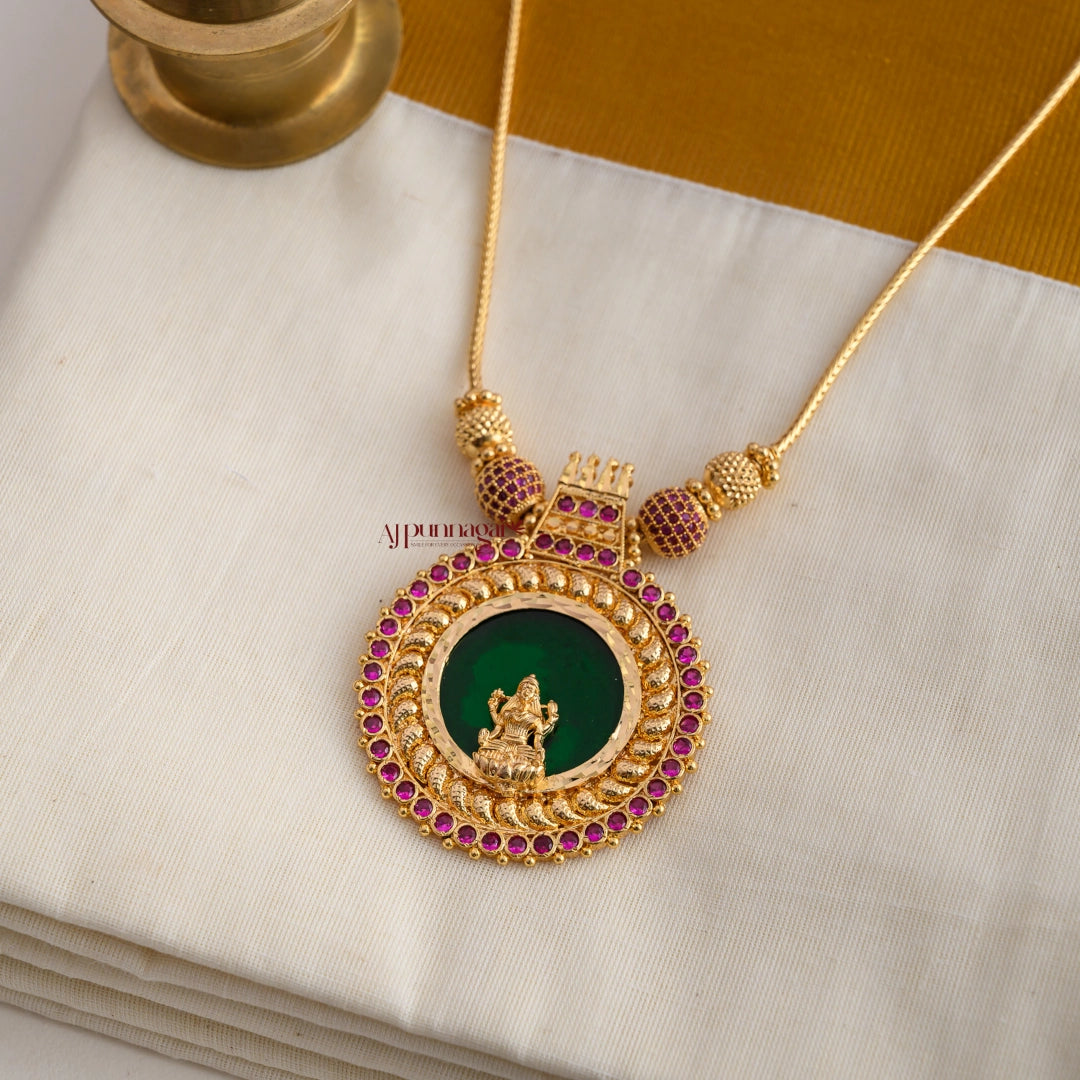 Lakshmi Round Palakka Necklace