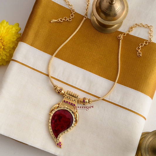 Mango Palakka Necklace - Red