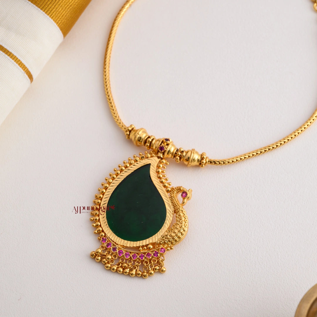 Peacock Palakka Necklace - Right