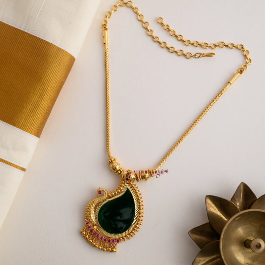 Peacock Palakka Necklace - Left
