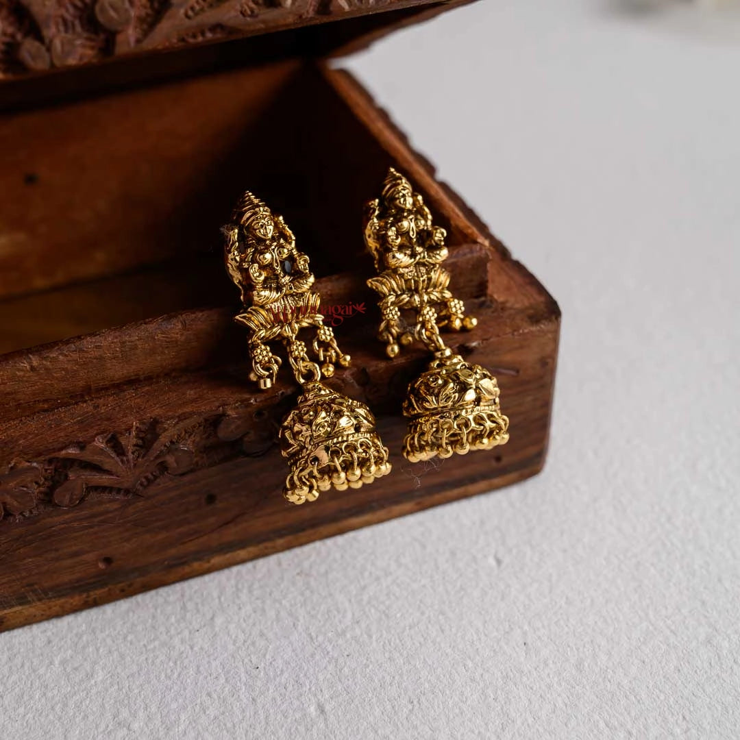 Gold Look Alike Lakshmi Nakshi Necklace - Multi