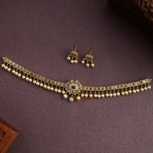 Cute AD Matt Necklace - Ruby