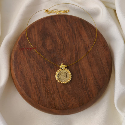 Unique Lakshmi Coin Invisible Chain AJ Punnagai