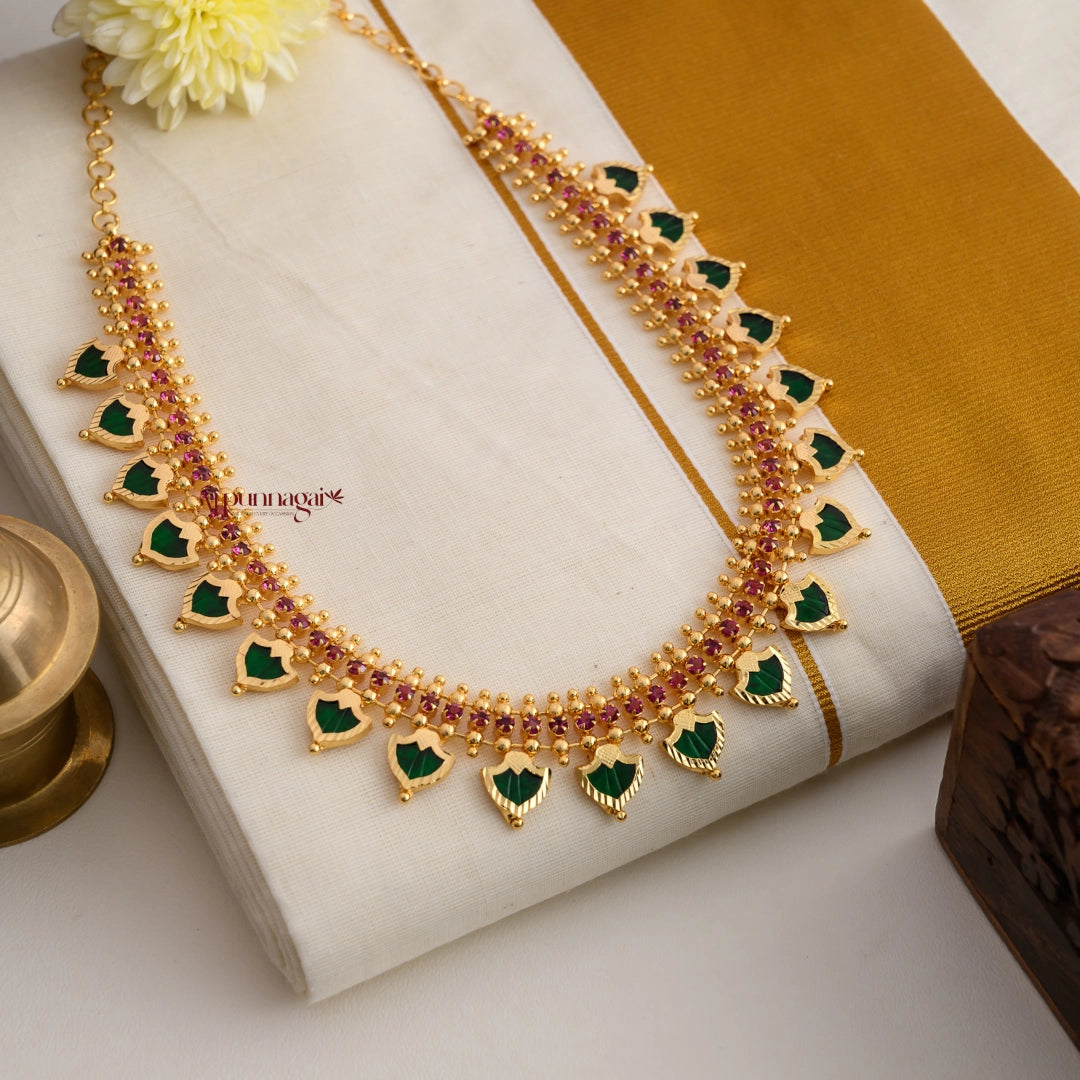 Unique Green Palakka Necklace