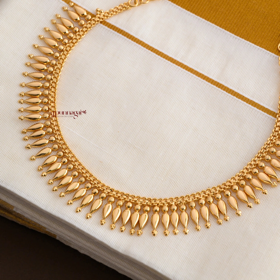 Mottu Pin Traditional Style Mulla Mottu Necklace – AJ Punnagai
