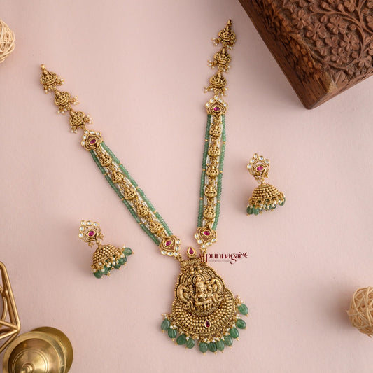 Grand Gold Look Alike Lakshmi Bridal Haram