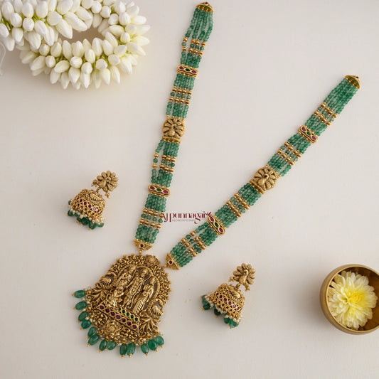 Ram Sita Green Beaded Bridal Haram