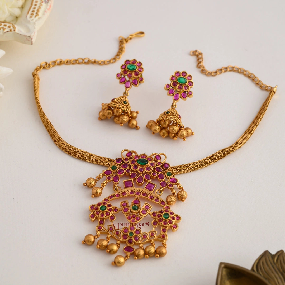 Matt Namam Sangu Chakram Necklace