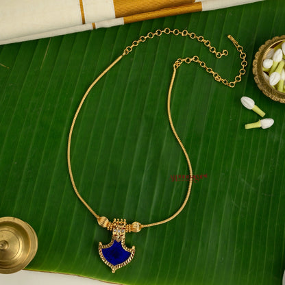 Blue Kerala Palakka Necklace