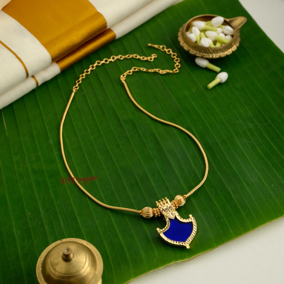 Blue Kerala Palakka Necklace