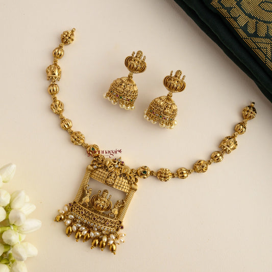 Temple Look Lakshmi Necklace