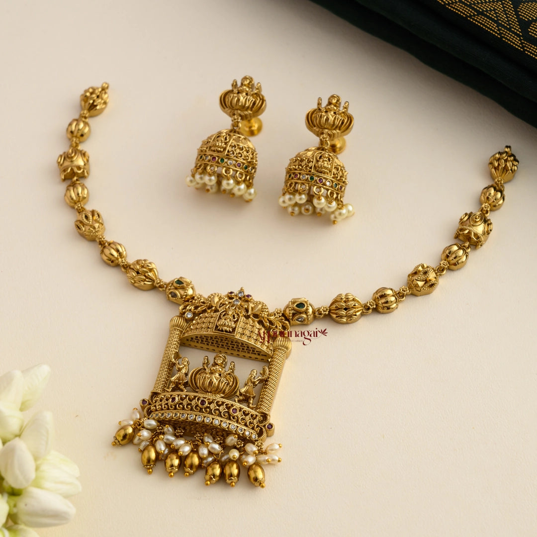 Temple Look Lakshmi Necklace