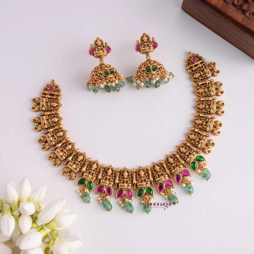 Classy Lakshmi Gold Look Alike Necklace