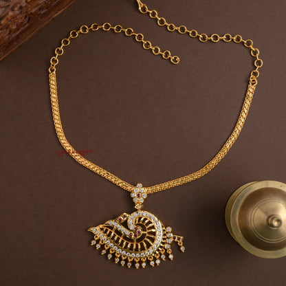 South Indian Style Traditional Gold Finish Impon Attigai