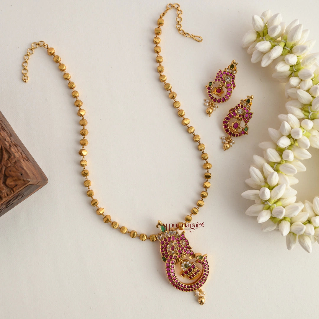 Ganesha With Lingam Kemp Pendant Chain