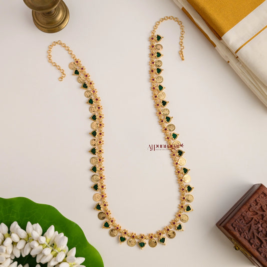 Green Palakka With Lakshmi Coin Haram