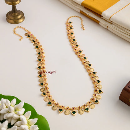 Green Palakka With Lakshmi Coin Haram