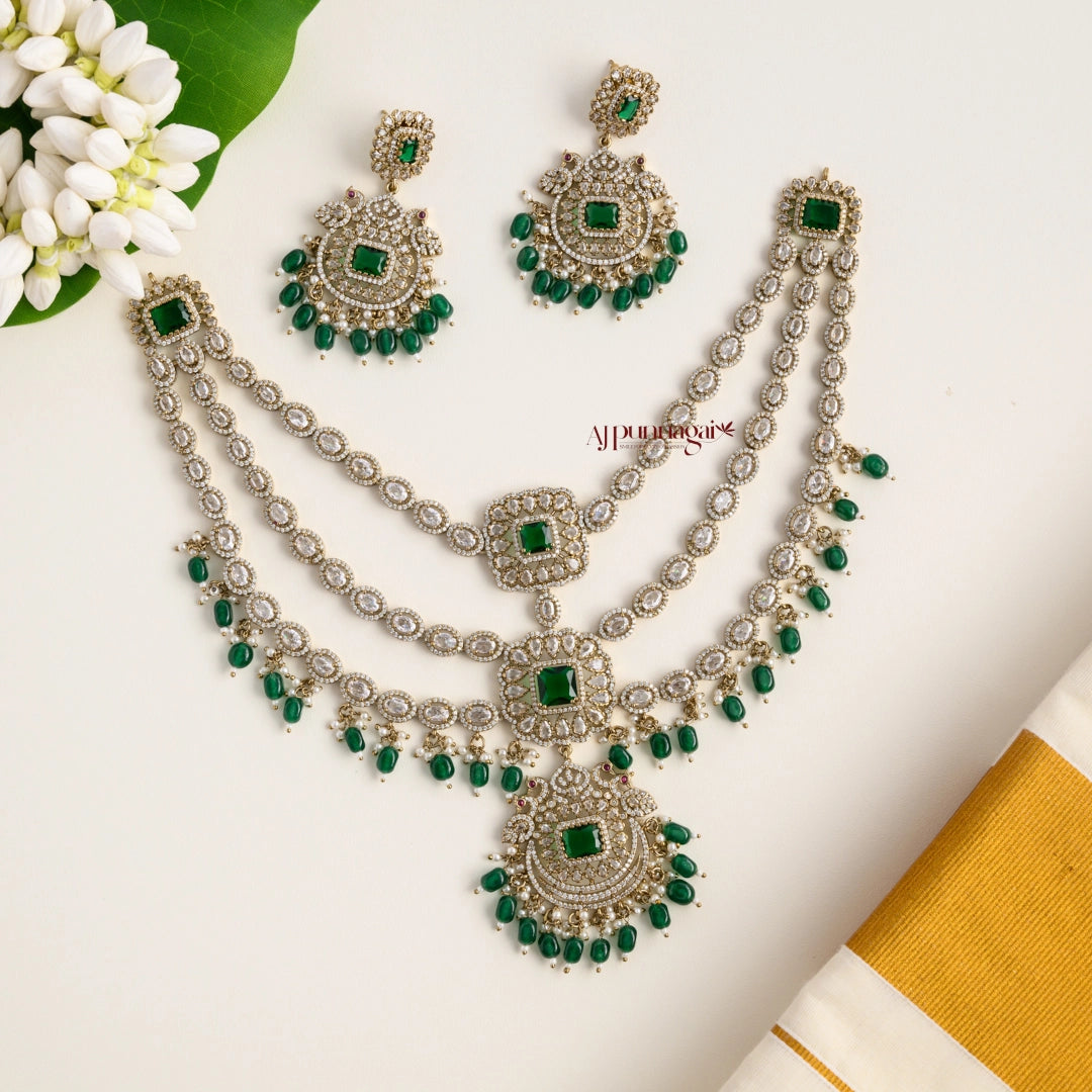 3 Layered Victorian Bridal Necklace