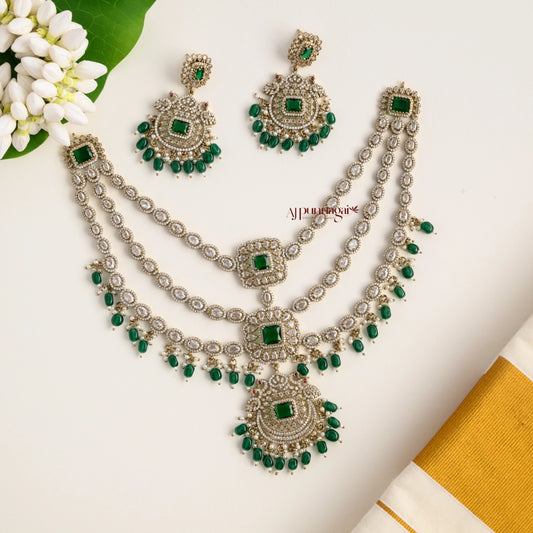 3 Layered Victorian Bridal Necklace