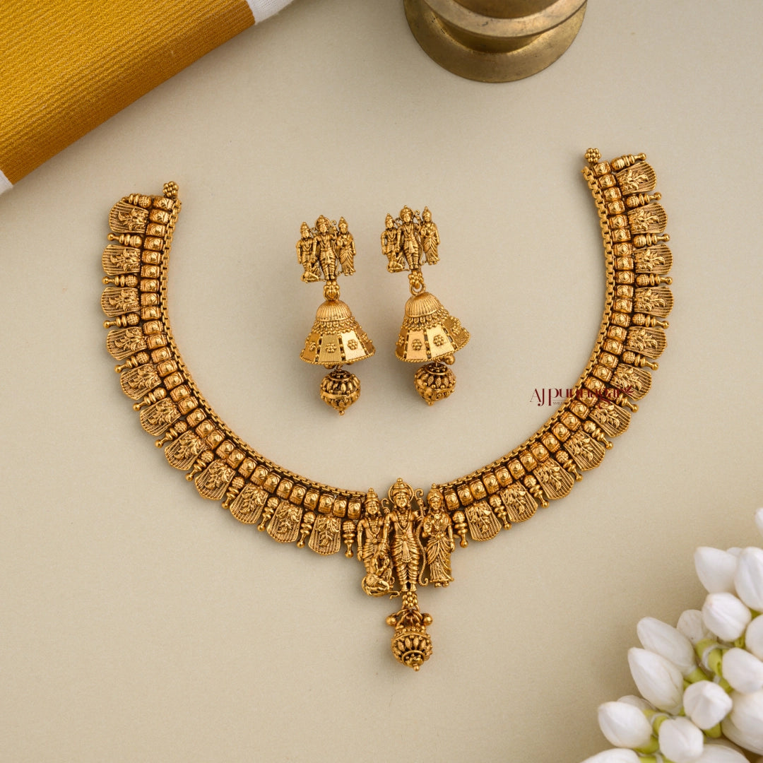 Ram Parivar Gold Look Alike Necklace