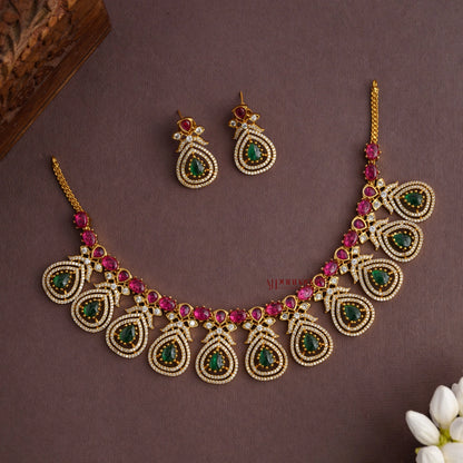 Sparkling AD Bridal Necklace