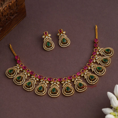 Sparkling AD Bridal Necklace