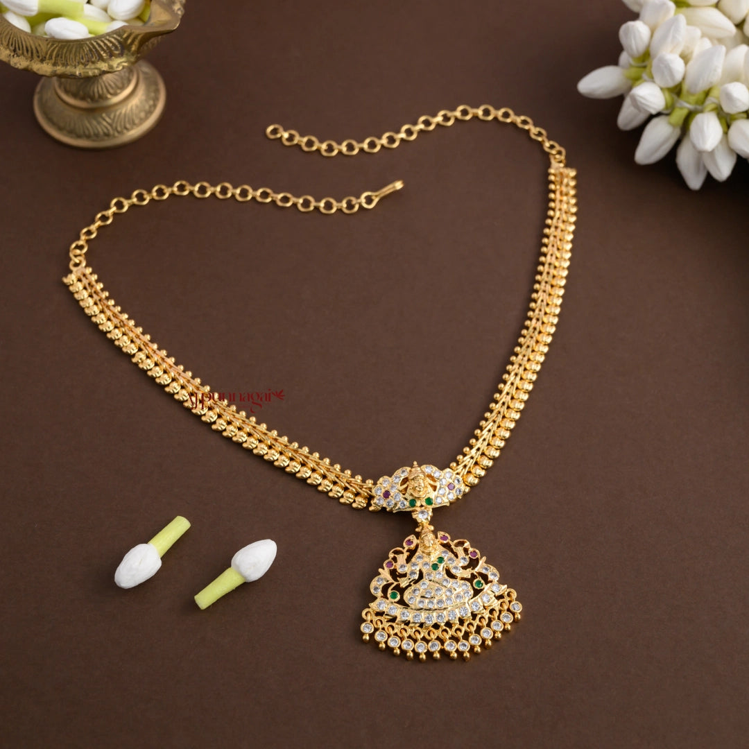 Gold Finish Lakshmi Impon Attigai - Multi