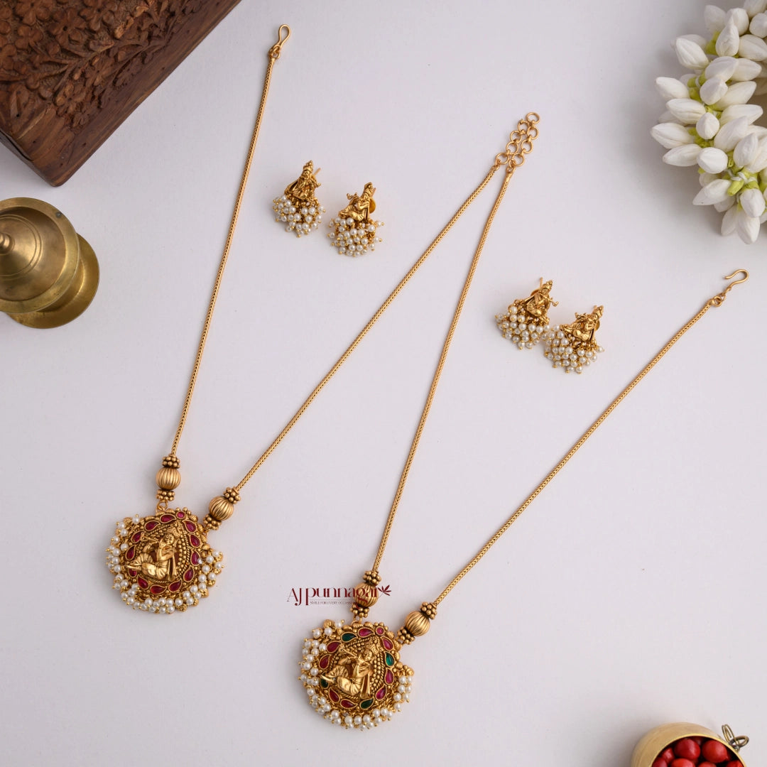 Classy Matt Krishna Necklace