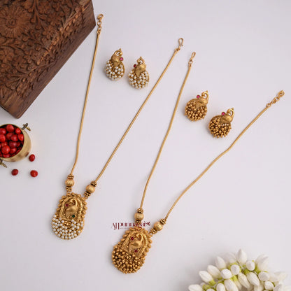 Matt Peacock Necklace