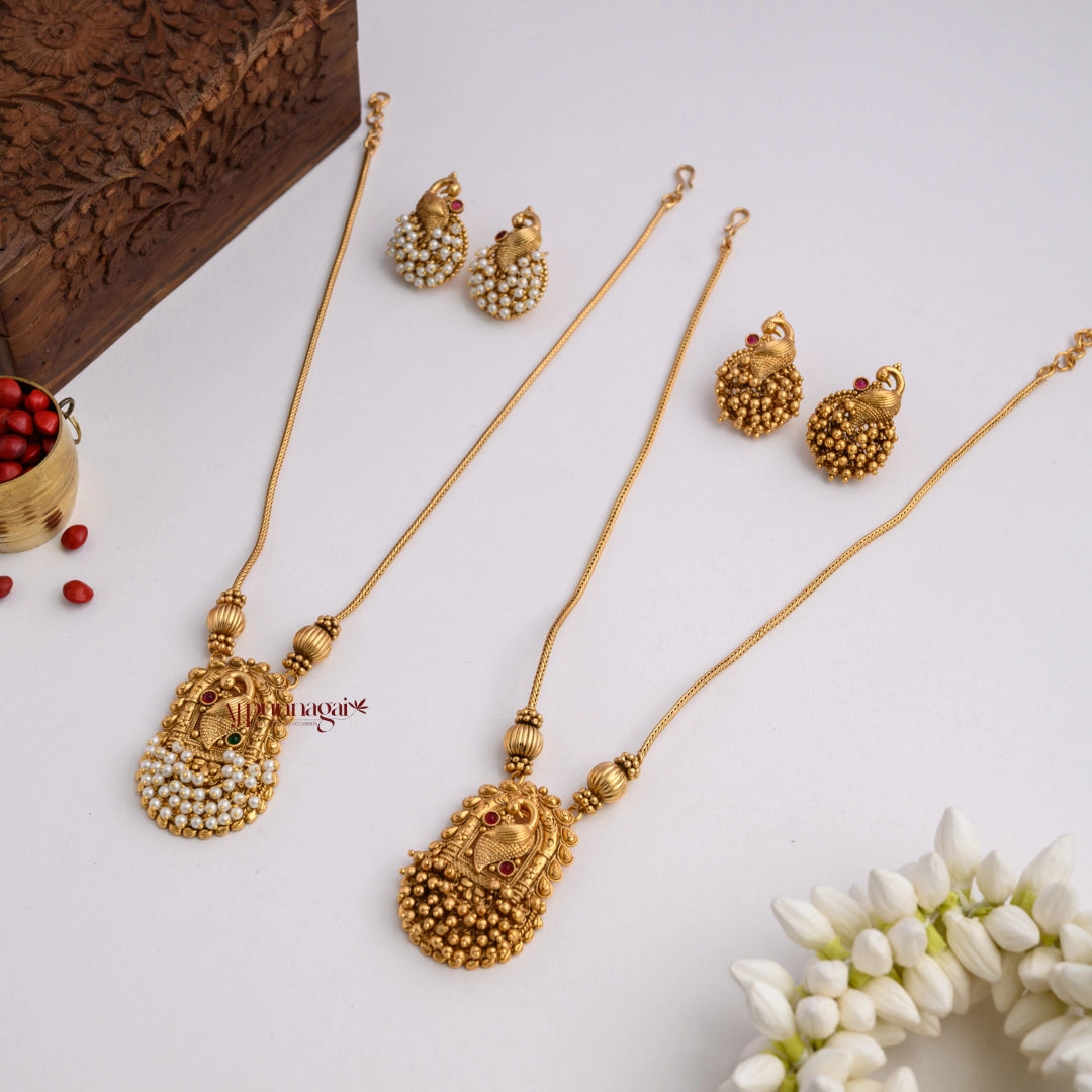 Matt Peacock Necklace