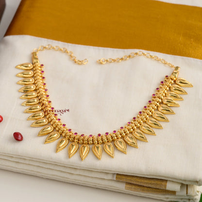 Classy Look Kerala Traditional Mulla Mottu Necklace