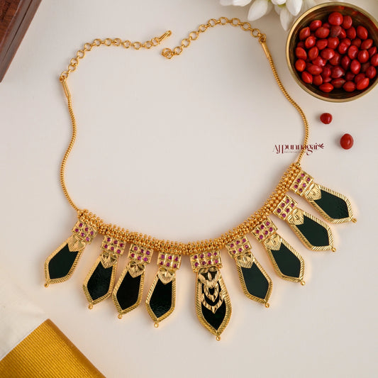 Grand Green Nagapadam Necklace